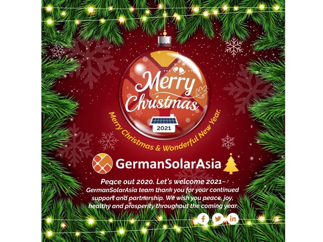 Germansolarasia wish you all have a merry Christmas and prosperous New Year ahead!